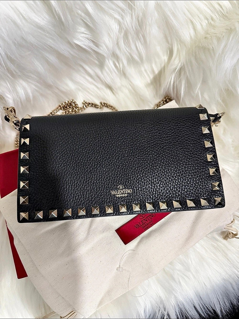 Valentino Studded Crossbody in Black Like New